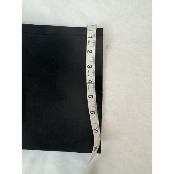 Express Editor Y2K Low Rise Straight Dress Pants Trousers Office Black Women 6R - Picture 7 of 8